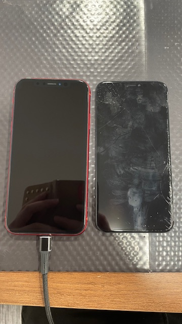 iPhone１１の画面交換【大牟田市からのお客様】