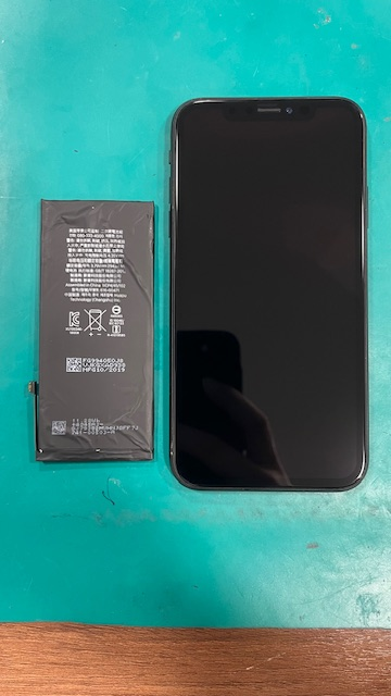 iPhoneXRのバッテリー交換【大牟田市からのお客様】